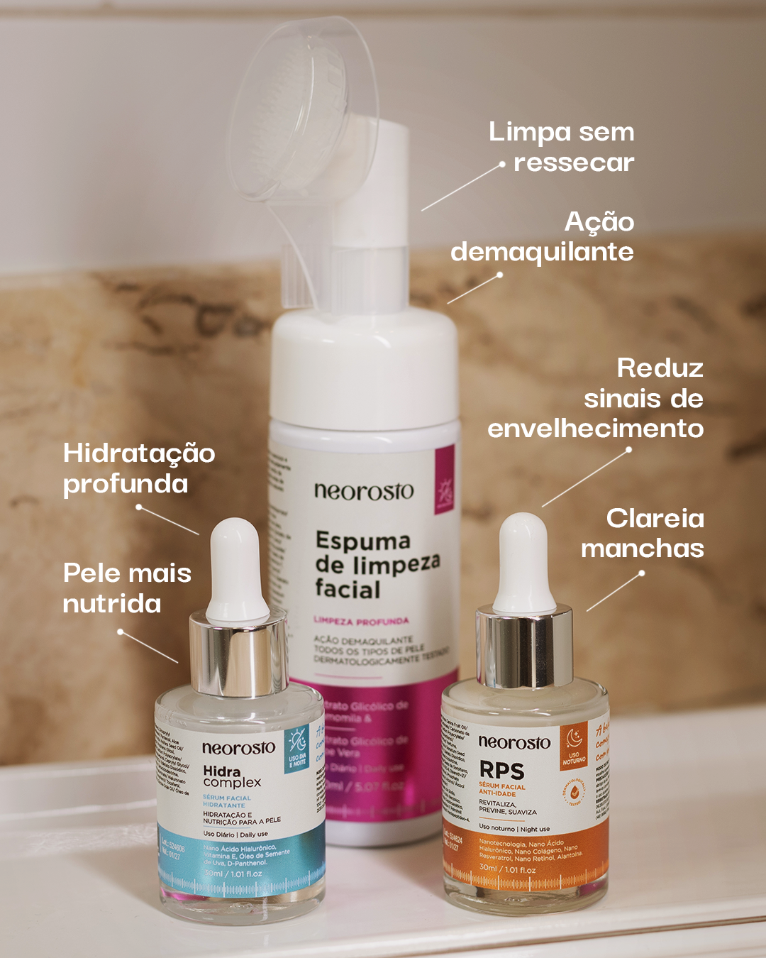 Kit Skin Perfeita (Limpeza + Hidratação + Tratamento) Promoção BLACK FRIDAY
